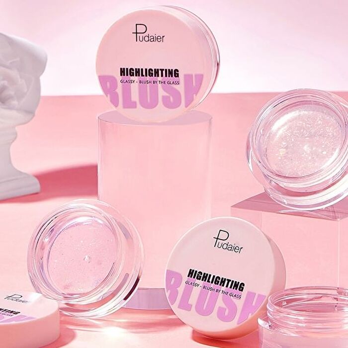 Temperature Change Glassy Highlighting Blush - 02# Glitter - 10g