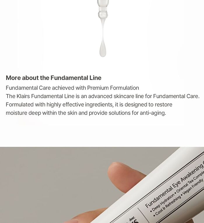Dear, Klairs Fundamental Eye Awakening Gel - 2024 Version - 35ml