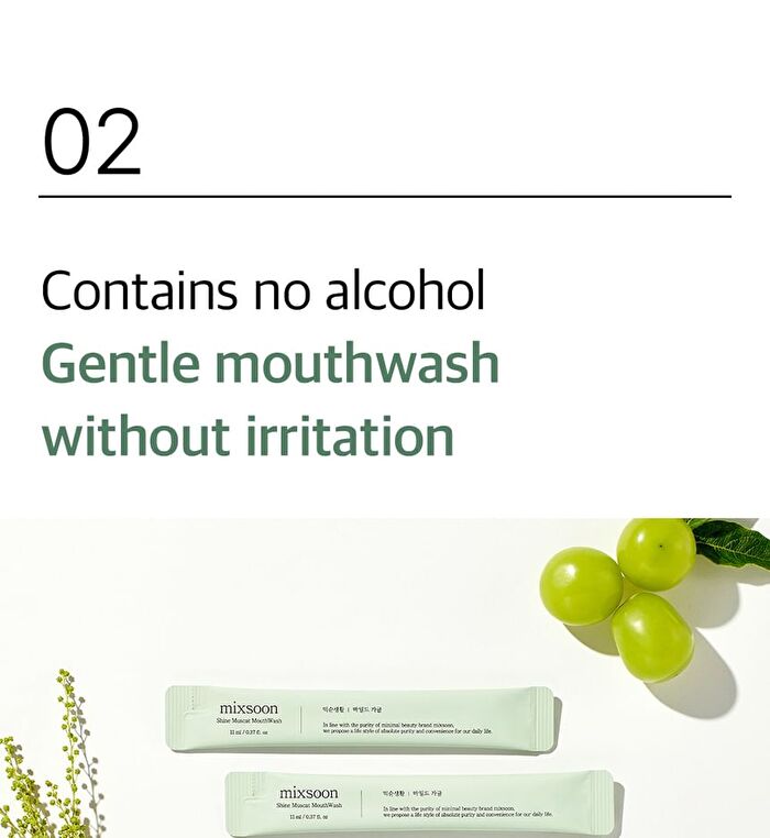 Shine Muscat Mouth Wash - 11ml x 10 sticks