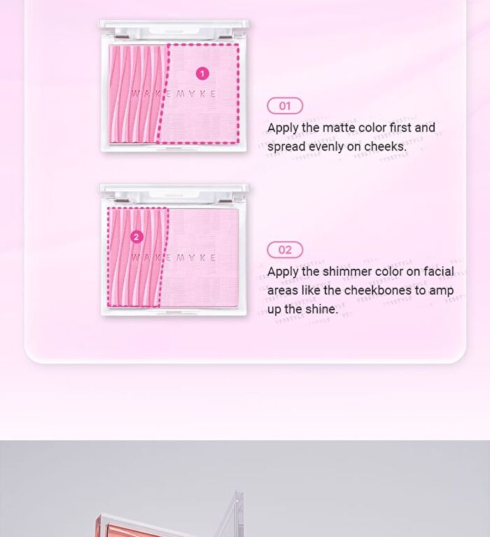 Sheer Layering Dual Blusher - 7 Colors - #01 Cheerful Coral
