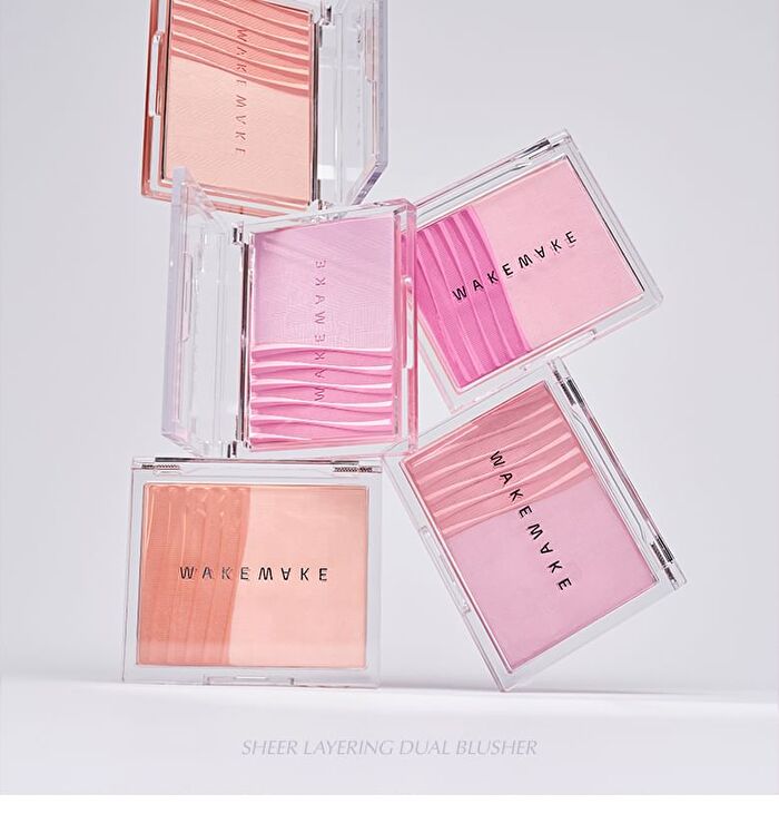 Sheer Layering Dual Blusher - 7 Colors - #01 Cheerful Coral