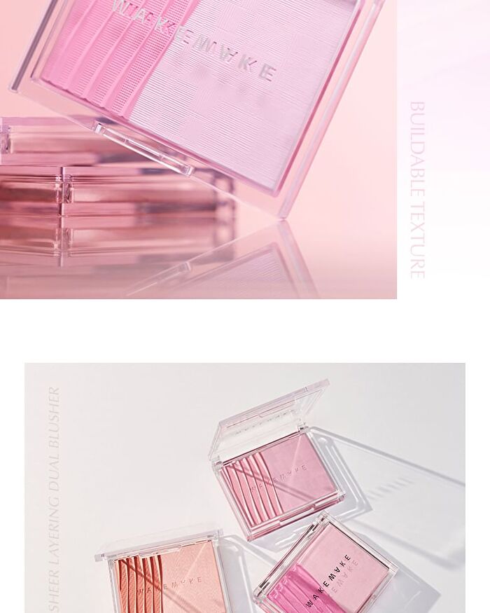 Wakemake Sheer Layering Dual Blusher - 7 Colors - #02 Fairy