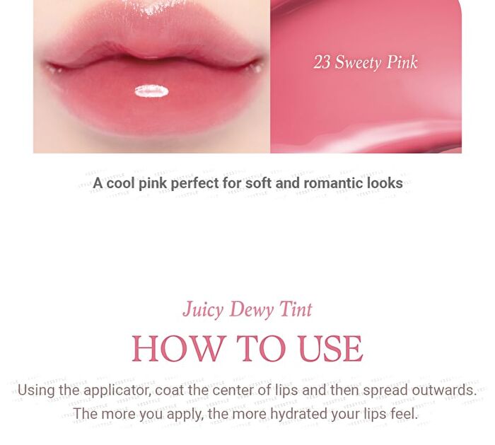 dasique Juicy Dewy Tint Romantic Blossom Collection - 2 Colors - Sakura Parfait
