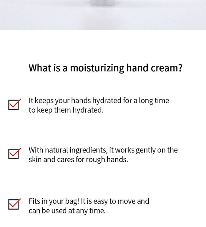 Moisturizing Hand Cream - 4 Types - Aqua