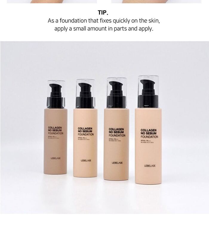Collagen No Sebum Foundation - 2 Colors - #13 Light Beige