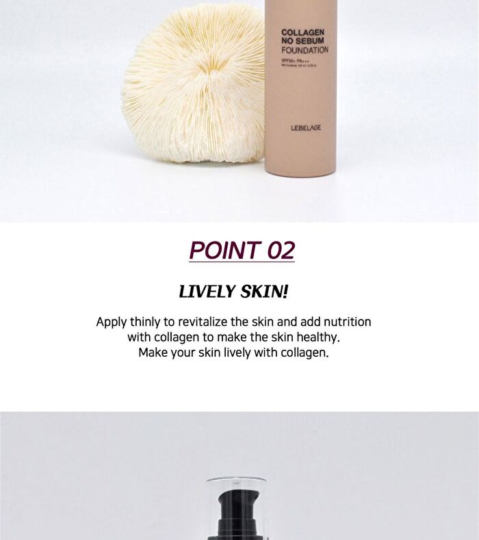Collagen No Sebum Foundation - 2 Colors - #13 Light Beige
