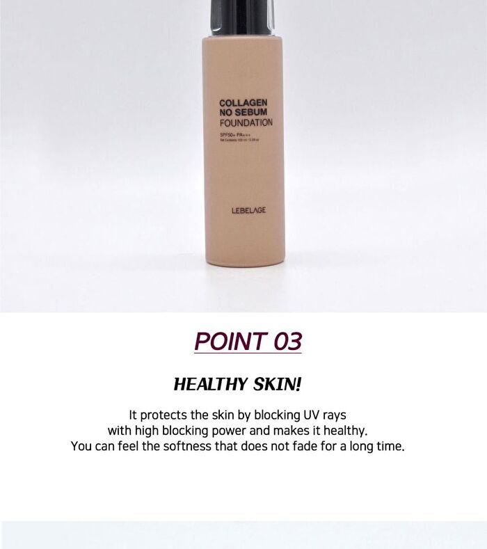 Collagen No Sebum Foundation - 2 Colors - #13 Light Beige