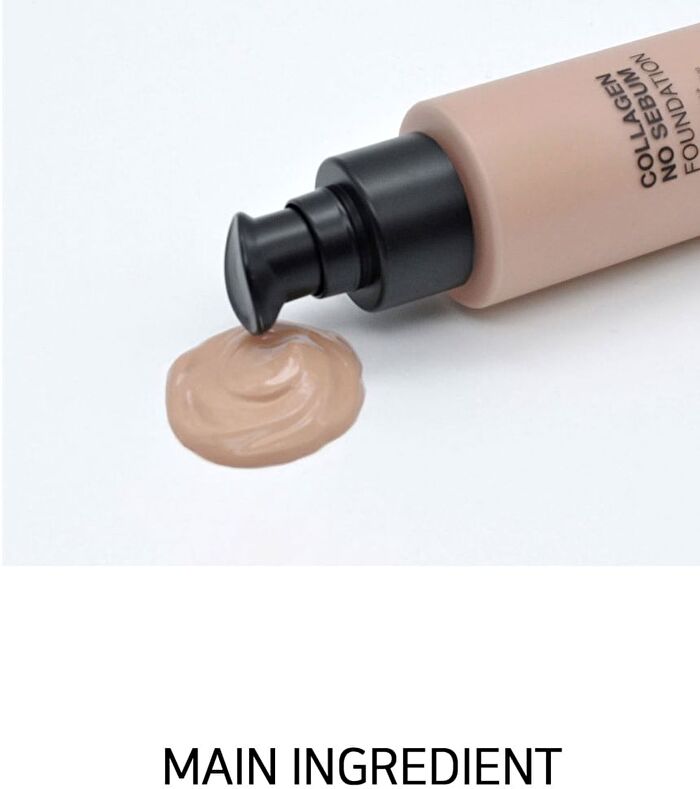 Collagen No Sebum Foundation - 2 Colors - #13 Light Beige