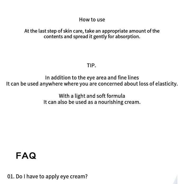 Dr. Derma Eye Cream - 4 Types - Snail