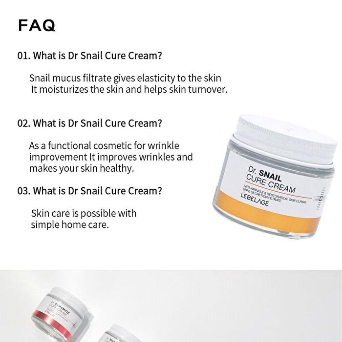 Dr. Cure Cream - 10 Types - Vitamin C