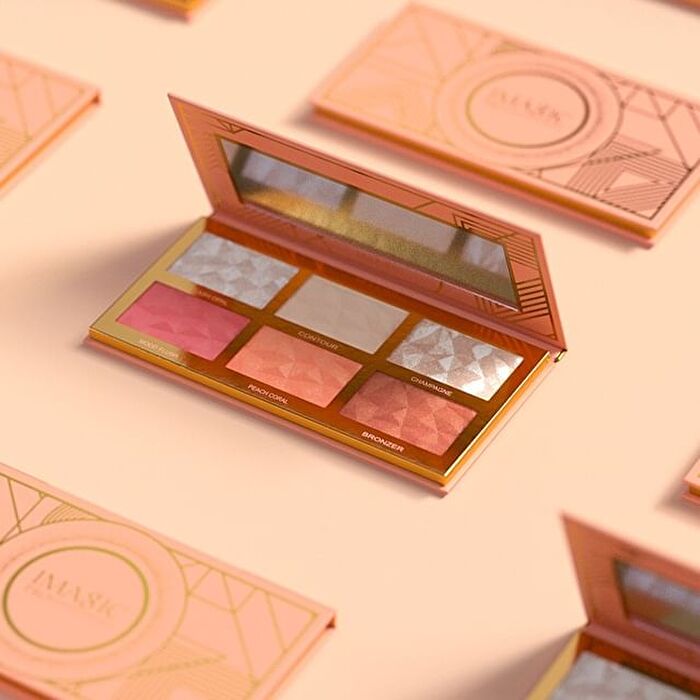 6 Colours Highlight / Blush / Contour Palette - 6 Colours Palette - 24g
