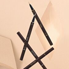 Imagic Long Lasting Duo Eyeliner (Matte / Shine) - 2 Shades - #2 Black Matte / Golden Shine - 0.8ml