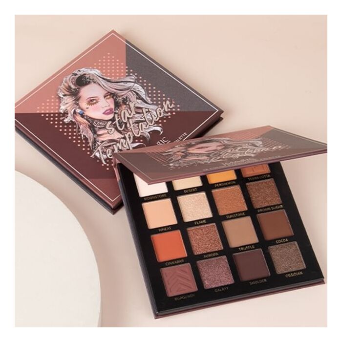 Star Temptation 16 Colours Eyeshadow Palette - Eyeshadow Palette - 22.8g