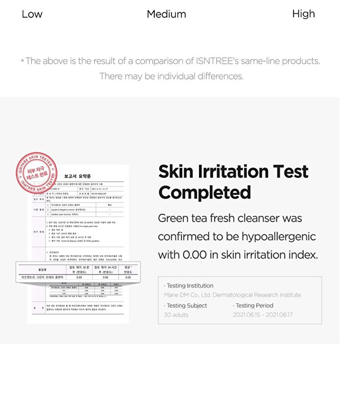 Green Tea Fresh Cleanser Mini - 2024 Version - 20ml