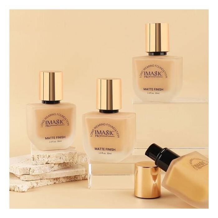 Imagic Matte Finish Long Wearing Foundation - 6 Shades - #1394 Warm Puff - 30ml