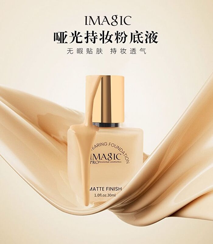 Imagic Matte Finish Long Wearing Foundation - 6 Shades - #1390 Fair - 30ml