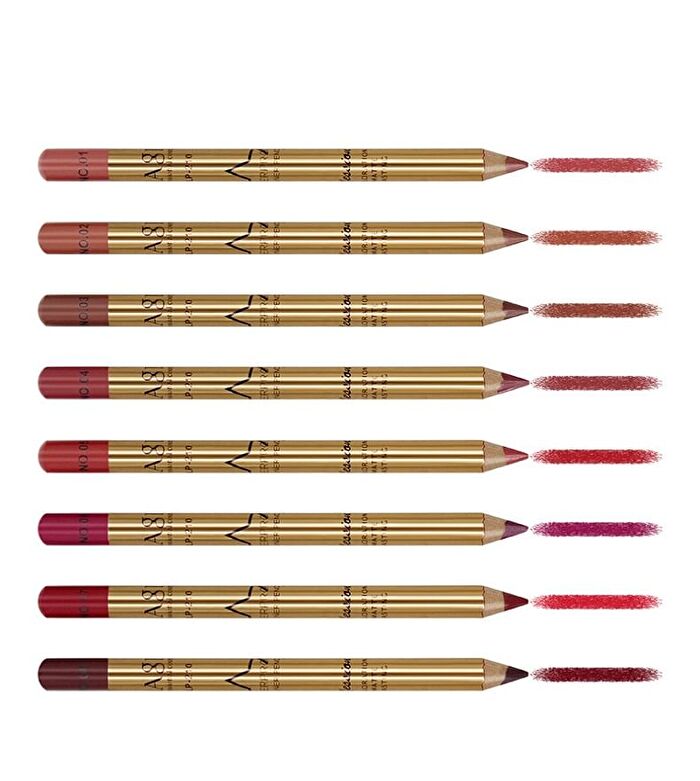 Imagic 8 Colours Golden Silky Lip Liner Pencil Kit - 1 Box (8 Colours)
