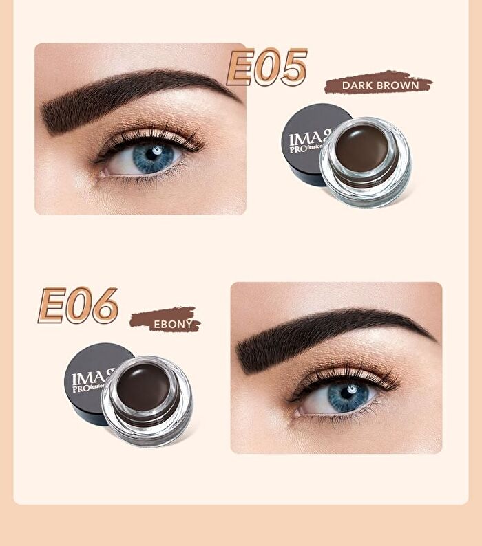 Imagic Tinted Eyebrow Pomade - 6 Colours - #E06 Ebony - 4g