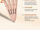 4 in 1 Makeup Pen (Highlighter / Eyeliner / Eyebrow / Lip Liner) - #102