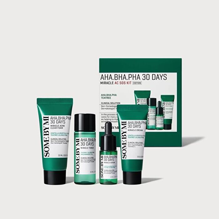 AHA, BHA, PHA 30 Days Miracle AC SOS Kit - 2024 Version - 4 pcs