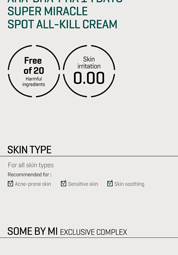 AHA, BHA, PHA 14 Days Super Miracle Spot All Kill Cream - 2024 Version - 30ml