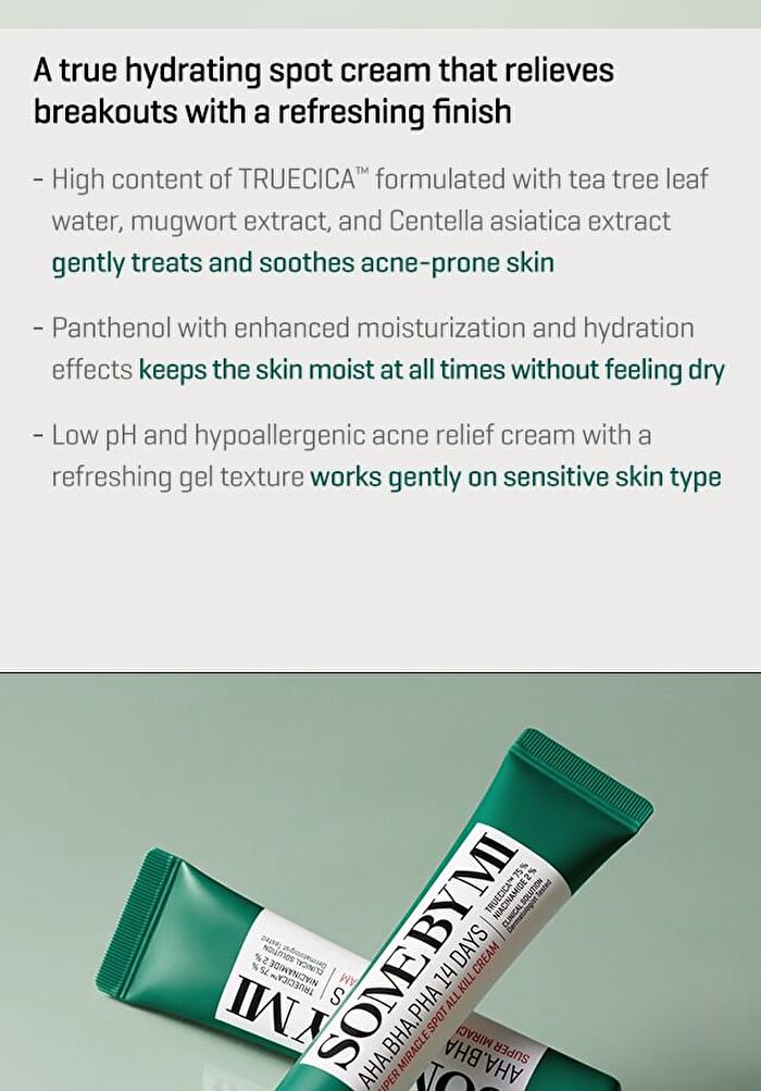 AHA, BHA, PHA 14 Days Super Miracle Spot All Kill Cream - 2024 Version - 30ml