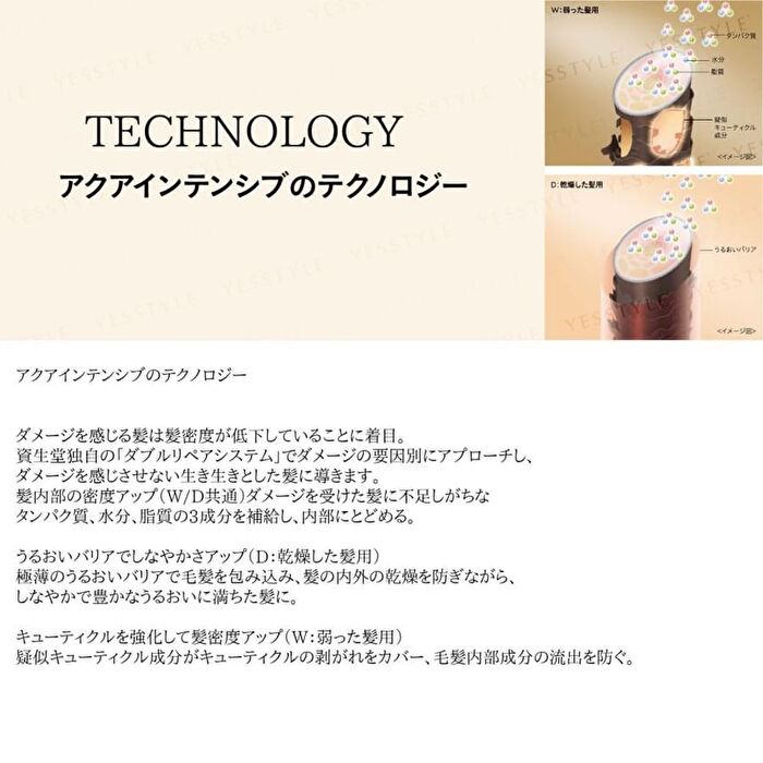 Shiseido Sublimic Aqua Intensive Mask (Dry, Damaged Hair) 200g