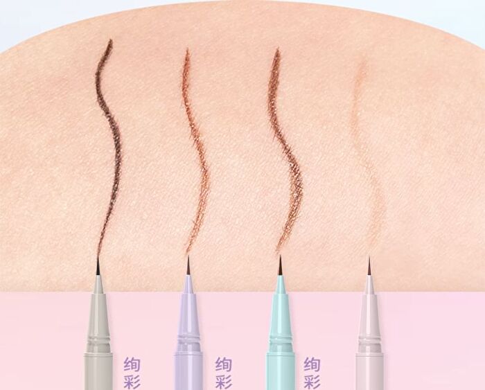Veecci Colorful Liquid Eyeliner / Smiling Aegyosal Eyeliner - 4 Colors - D02# Chocolate Brown - 0.6ml