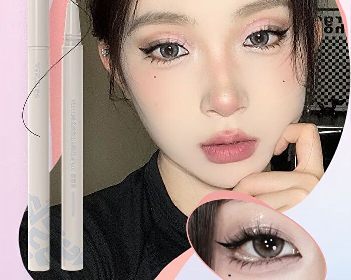 Veecci Colorful Liquid Eyeliner / Smiling Aegyosal Eyeliner - 4 Colors - D02# Chocolate Brown - 0.6ml