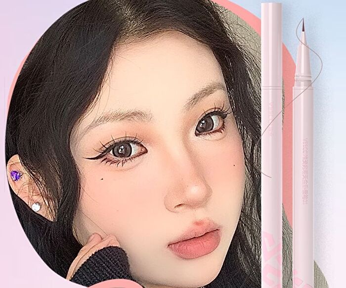 Veecci Colorful Liquid Eyeliner / Smiling Aegyosal Eyeliner - 4 Colors - D02# Chocolate Brown - 0.6ml