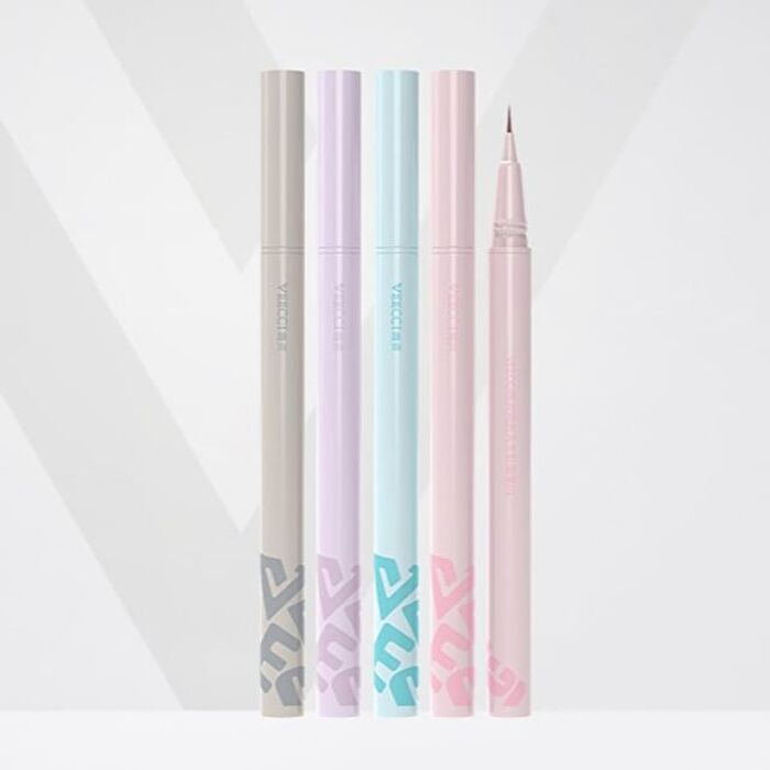 Veecci Colorful Liquid Eyeliner / Smiling Aegyosal Eyeliner - 4 Colors - D02# Chocolate Brown - 0.6ml