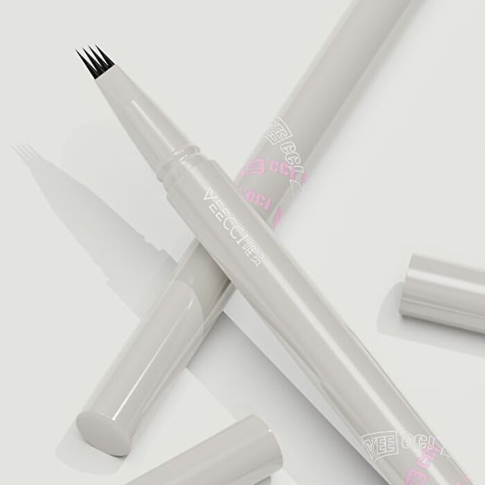 Veecci Freely Painted Liquid Eyebrow Pencil - 3 Colors - S01 Tea Brown - 0.55ml