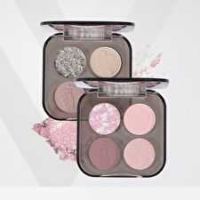 Veecci Glitter Quad Eyeshadow Palette - 5 Types - S05 - 5.2g