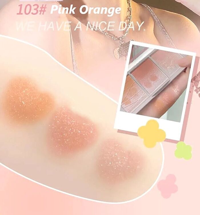 Hold Live Three Colors Blusher (3-5) - #103 Pink Orange - 13g