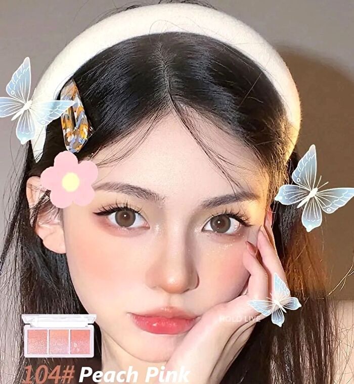 Hold Live Three Colors Blusher (3-5) - #103 Pink Orange - 13g