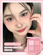 Hold Live 4 Colors Blusher Palette (1-2) - #H01 Strawberry Peach - 11.5g