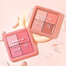 Hold Live 4 Colors Blusher Palette (1-2) - #H01 Strawberry Peach - 11.5g