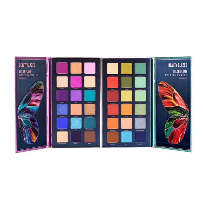 Beauty Glazed Color Flame Butterfly Eyeshadow Palette (18 Colours) - #B110