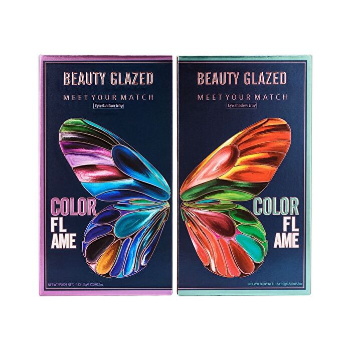Beauty Glazed Color Flame Butterfly Eyeshadow Palette (18 Colours) - #B111