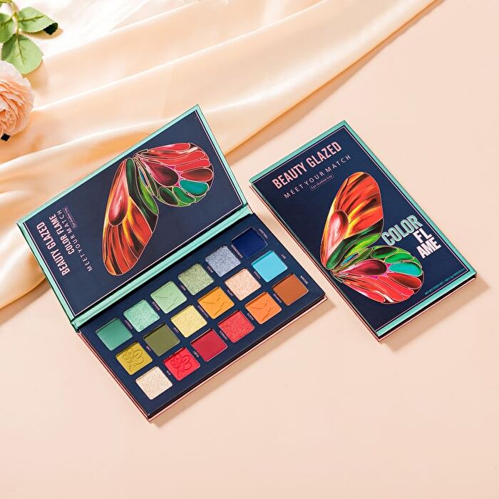 Beauty Glazed Color Flame Butterfly Eyeshadow Palette (18 Colours) - #B111