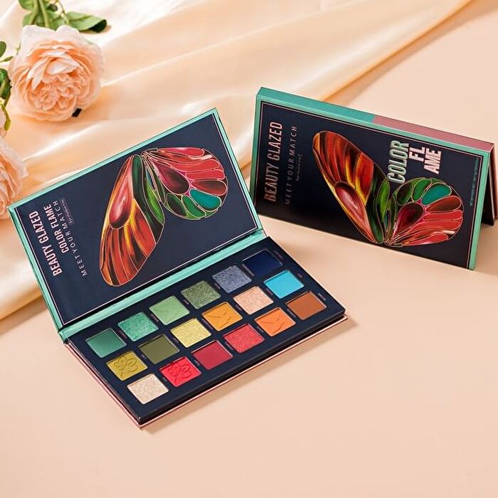 Beauty Glazed Color Flame Butterfly Eyeshadow Palette (18 Colours) - #B111