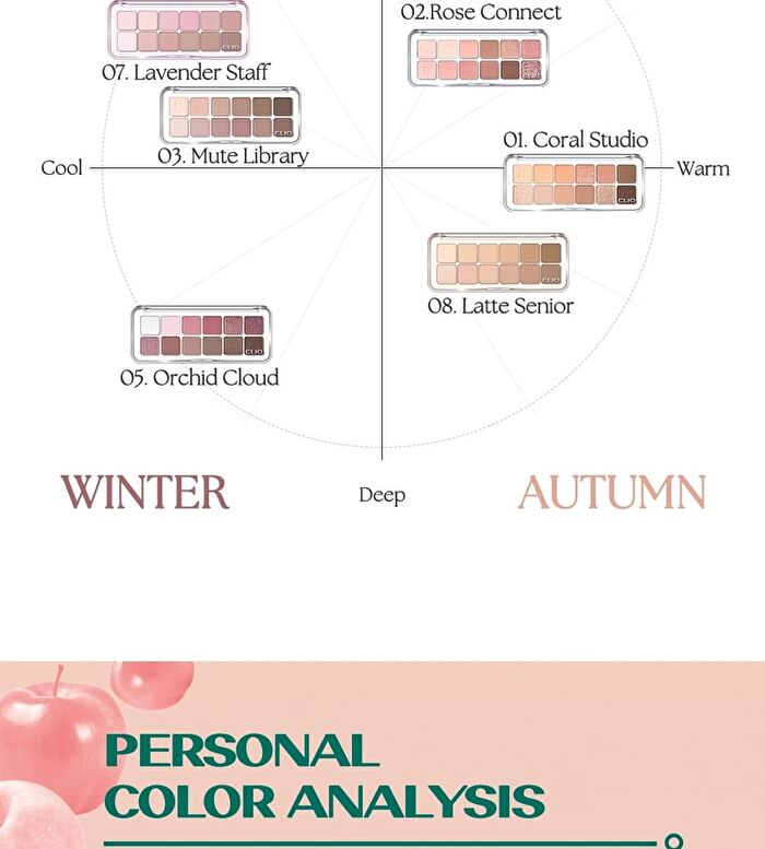 Pro Eye Palette Air K-Market Edition - 2 Types - #09 Peach Mate Apple