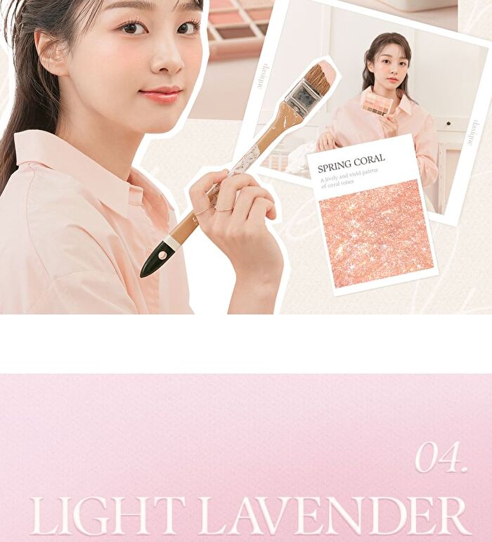 Mood Shadow Palette Color Atelier Collection - 4 Colors - #04 Light Lavender