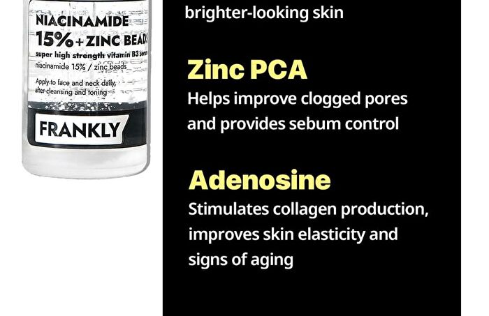 Frankly Niacinamide 15% + Zinc Beads Serum - 30ml
