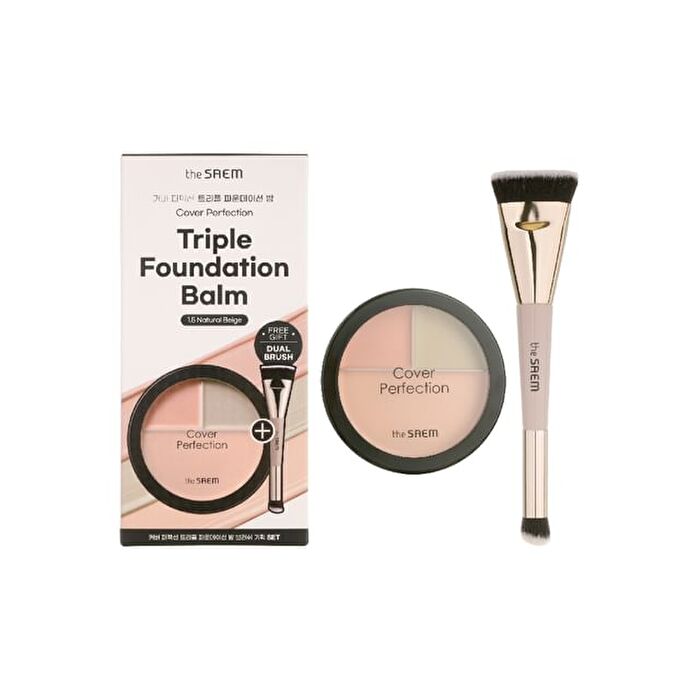 Cover Perfection Triple Foundation Balm Set - #1.5 Natural Beige