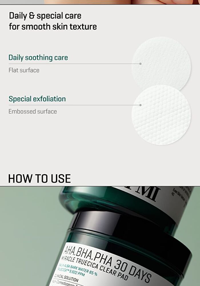 AHA, BHA, PHA 30 Days Miracle Truecica Clear Pad - 70 pcs