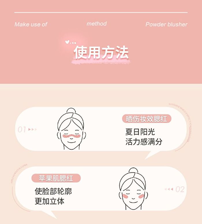 Yigu Digu Orchestra Series Metal Box Powder Blusher - 6 Colours - S03# - 3g