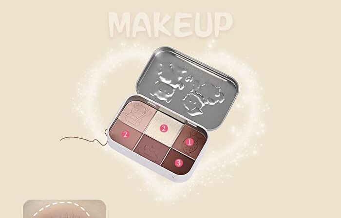 Yigu Digu Tea Party Series Metal Box Eyeshadow Palette #02 - 2# - 18g