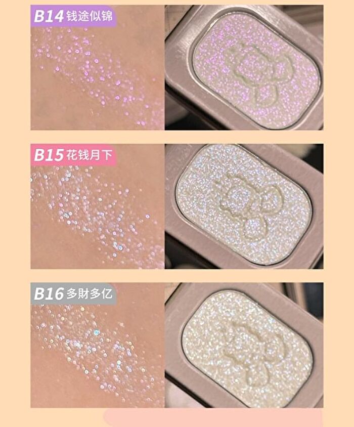 Yigu Digu Retro Metal Box Bling Highlighter - 6 Colours - B14# - 2.5g