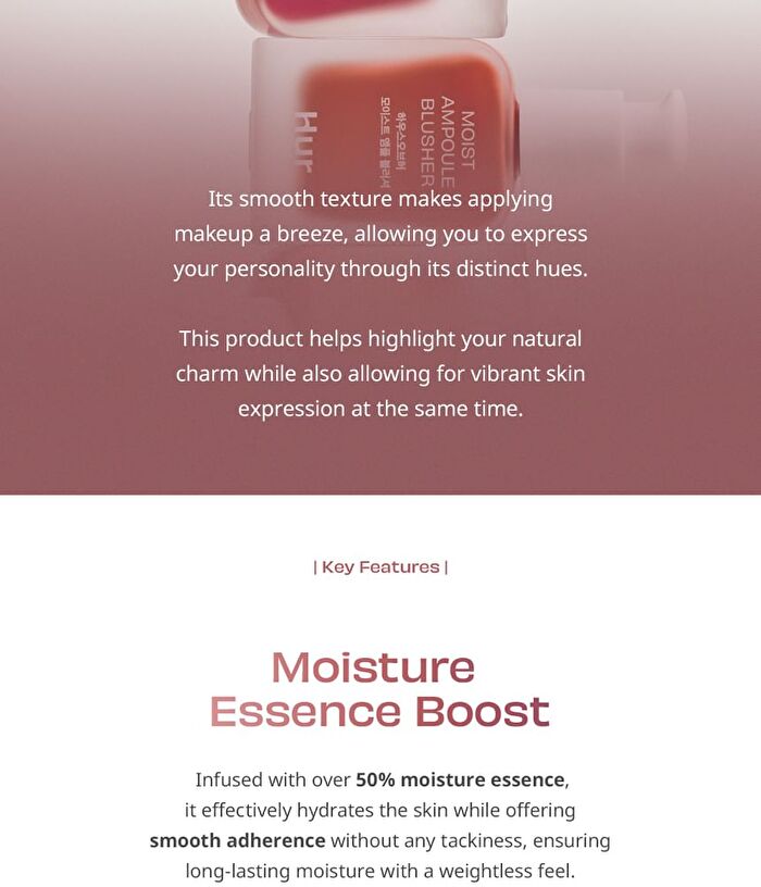 Moist Ampoule Blusher - 6 Colors - #05 Peach Coral